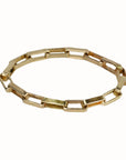 "The Ali" 14K Gold Box Chain Ring - Peridot Fine Jewelry - Sarah Macfadden