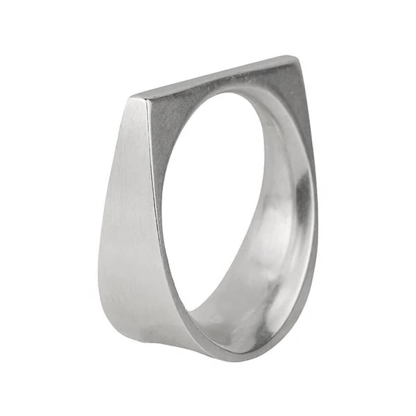 "The Derek" Sterling Silver Hand Carved Ring - Peridot Fine Jewelry - Sarah Macfadden