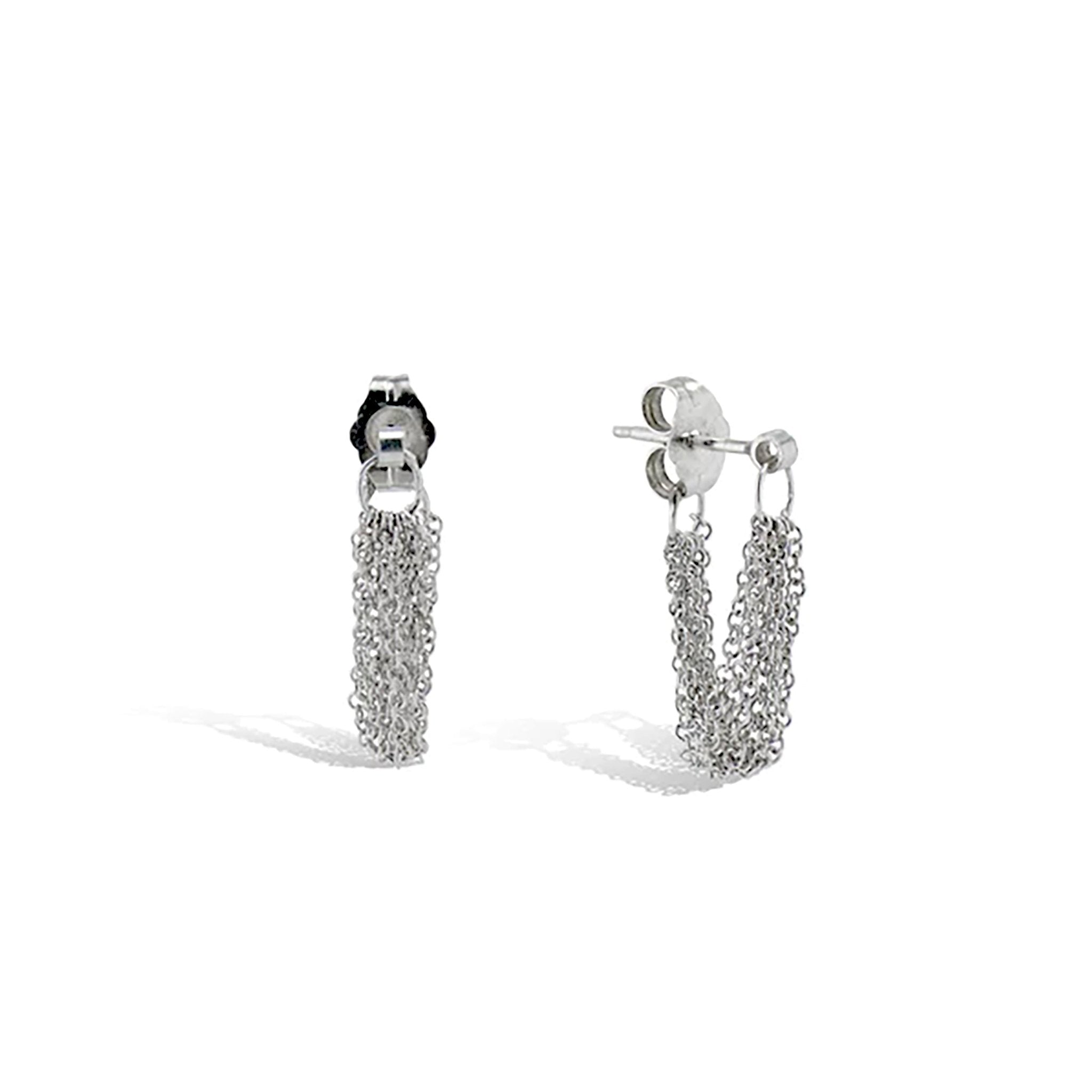 "The Olivia" Sterling Silver Tassel Earrings - Peridot Fine Jewelry - Sarah Macfadden