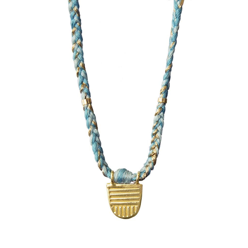 Turquoise Mix Buddhist Flag Necklace