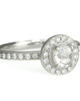 White Gold and Rose-Cut Diamond Ring
