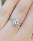 White Gold and Rose-Cut Diamond Ring