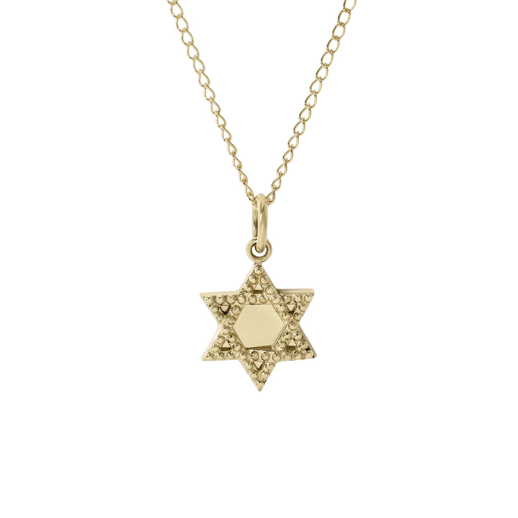 10k Gold &quot;Adeena&quot; Star of David Charm - Peridot Fine Jewelry - Zahava
