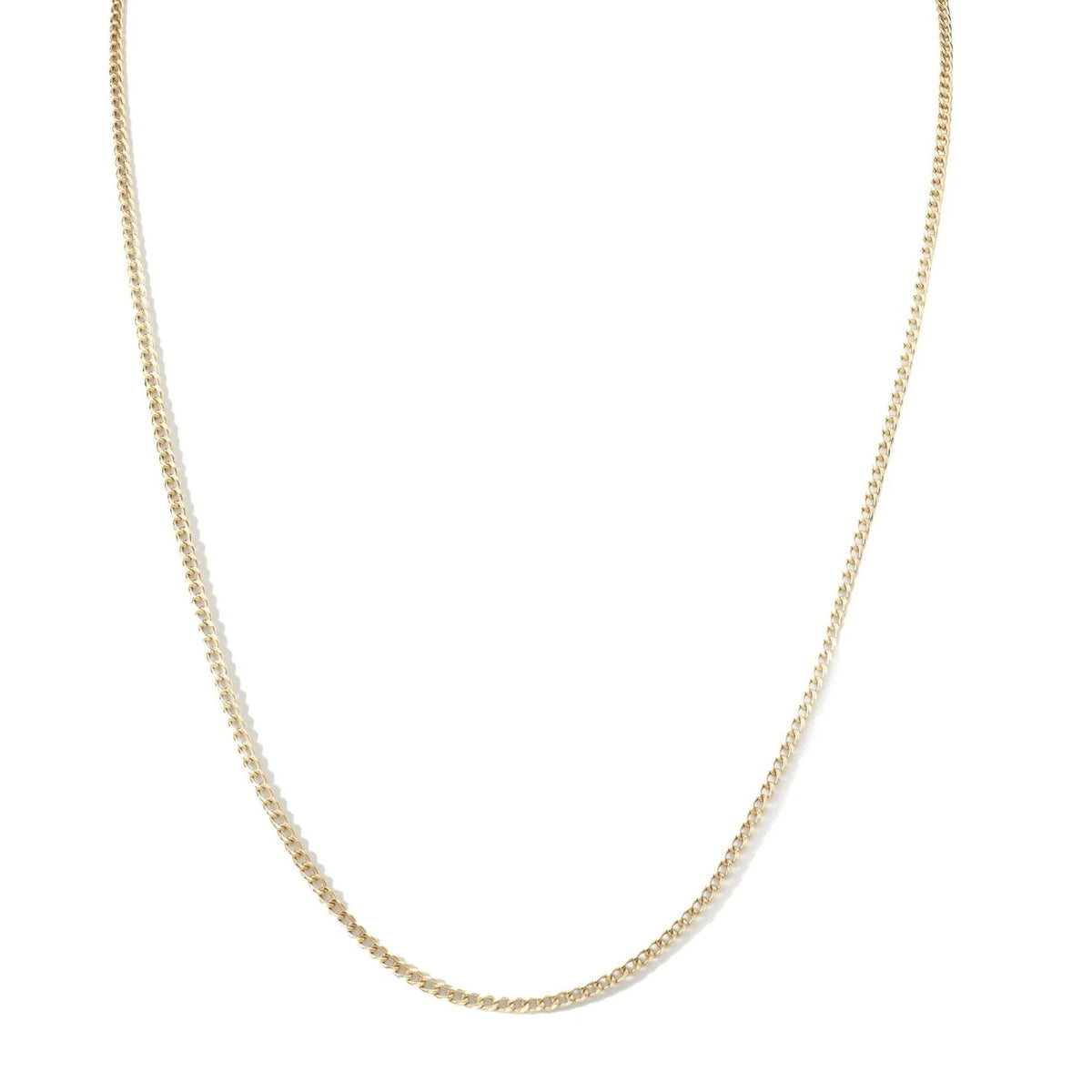 10K Gold "Baby Curb" Chain Necklace - 18" - Peridot Fine Jewelry - Zahava