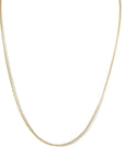10K Gold "Baby Curb" Chain Necklace - 18" - Peridot Fine Jewelry - Zahava