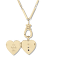 10K Gold Customizable "Lilou" Heart Shaped Locket - Peridot Fine Jewelry - Zahava