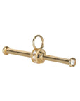 10K Gold "Mega" Equilibrium T - Bar Pendant with Diamonds - Peridot Fine Jewelry - Zahava
