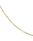 14K Gold "Bella" Elongated Ball Chain - 18" - Peridot Fine Jewelry - Zahava