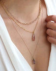 14K Gold Fine Cable Chain with Lobster Clasp - 21.5" - Peridot Fine Jewelry - Rosanne Pugliese
