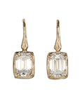 14K Gold & Lab Grown Emerald Cut Diamond "Branch" Earrings - Peridot Fine Jewelry - Robin Haley