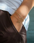 14K Gold Large Rolo Chain Bracelet - Peridot Fine Jewelry - Zoe Chicco