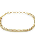 14K Gold Mixed Double Chain Bracelet - Peridot Fine Jewelry - Zoe Chicco