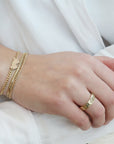 14K Gold Mixed Double Chain Bracelet - Peridot Fine Jewelry - Zoe Chicco