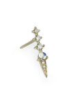 14K Gold Moonstone and Diamond "Spike" Earring - Peridot Fine Jewelry - Celine Daoust