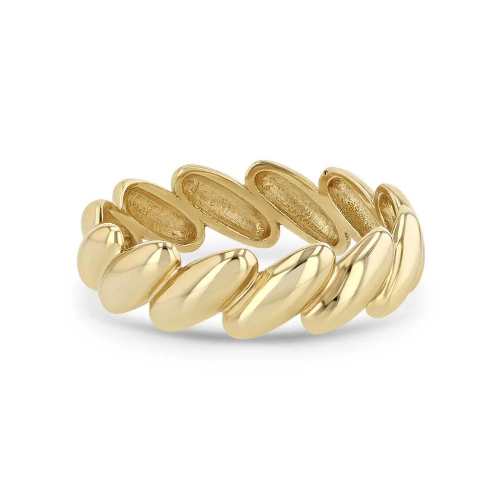 14K Gold &quot;San Marco&quot; Eternity Ring - Peridot Fine Jewelry - Zoe Chicco