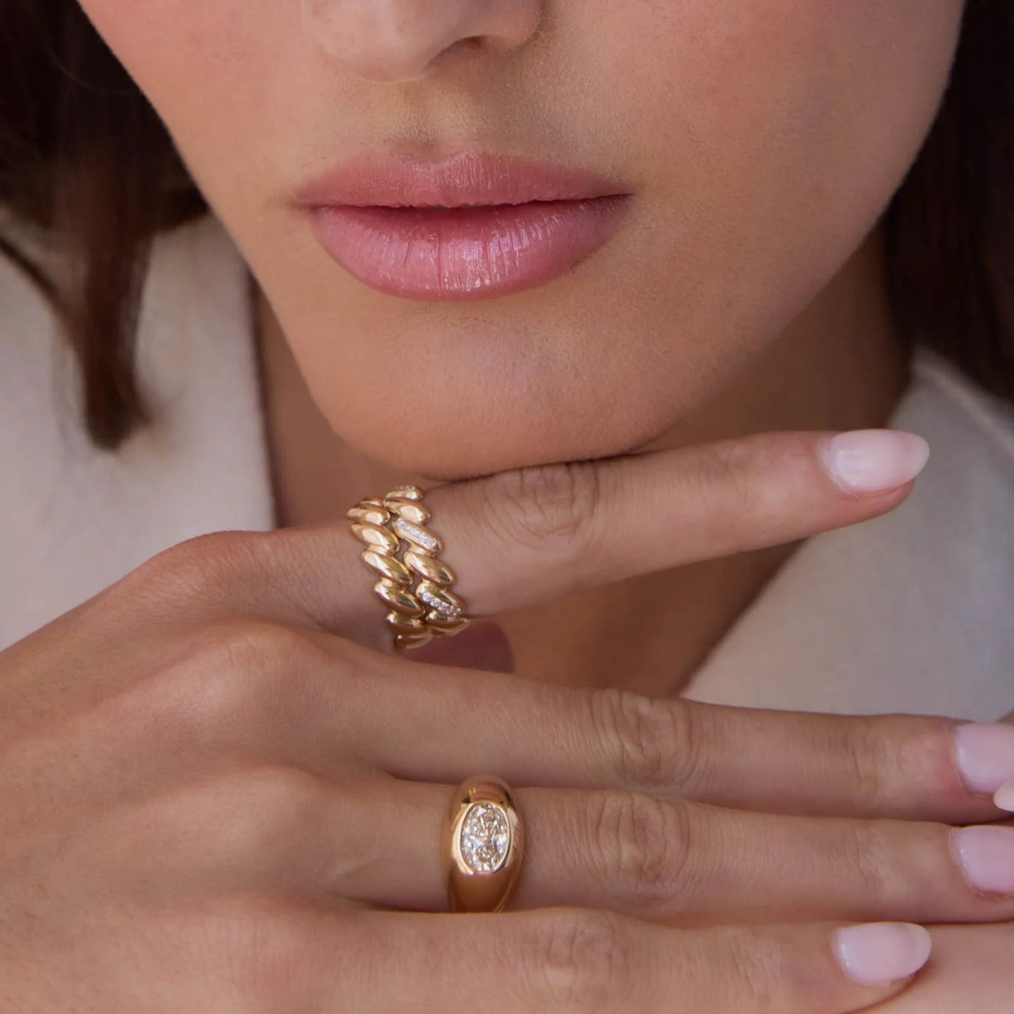 14K Gold &quot;San Marco&quot; Eternity Ring - Peridot Fine Jewelry - Zoe Chicco