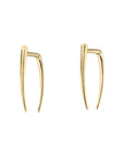 14K Gold Small "Infinite Tusk" Earrings - Peridot Fine Jewelry - Gabriela Artigas