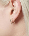 14K Gold Small "Infinite Tusk" Earrings - Peridot Fine Jewelry - Gabriela Artigas
