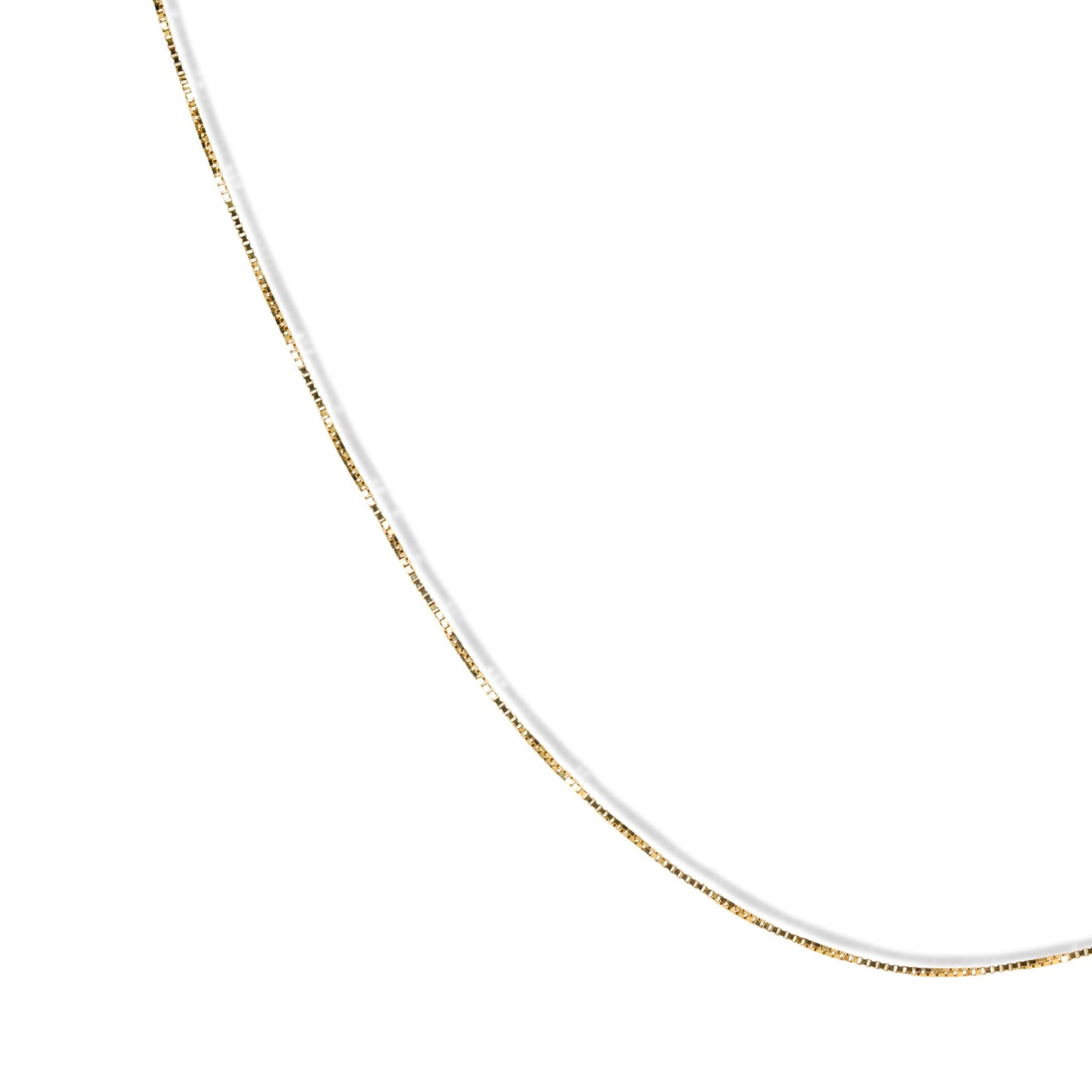 14K Gold Vintage Box Chain Necklace - Peridot Fine Jewelry - Peridot Vintage