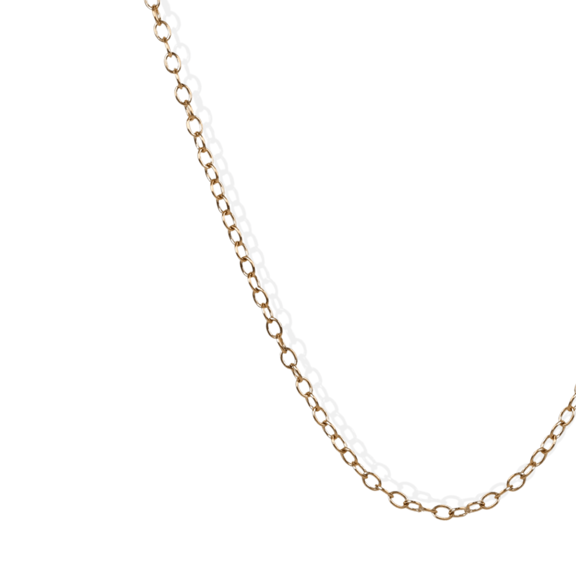 14K Medium Link Chain in 18&quot; Length - Peridot Fine Jewelry - Rosanne Pugliese