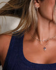 14K & Nine Rosecut Pear-Shape Grey Diamond Multi Drop Necklace - Peridot Fine Jewelry - Celine Daoust