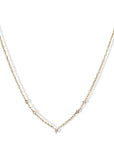 14K Rope Chain with Four Bezel - Set Diamonds and Center Pear Shaped Diamond Drop - Peridot Fine Jewelry - Zahava