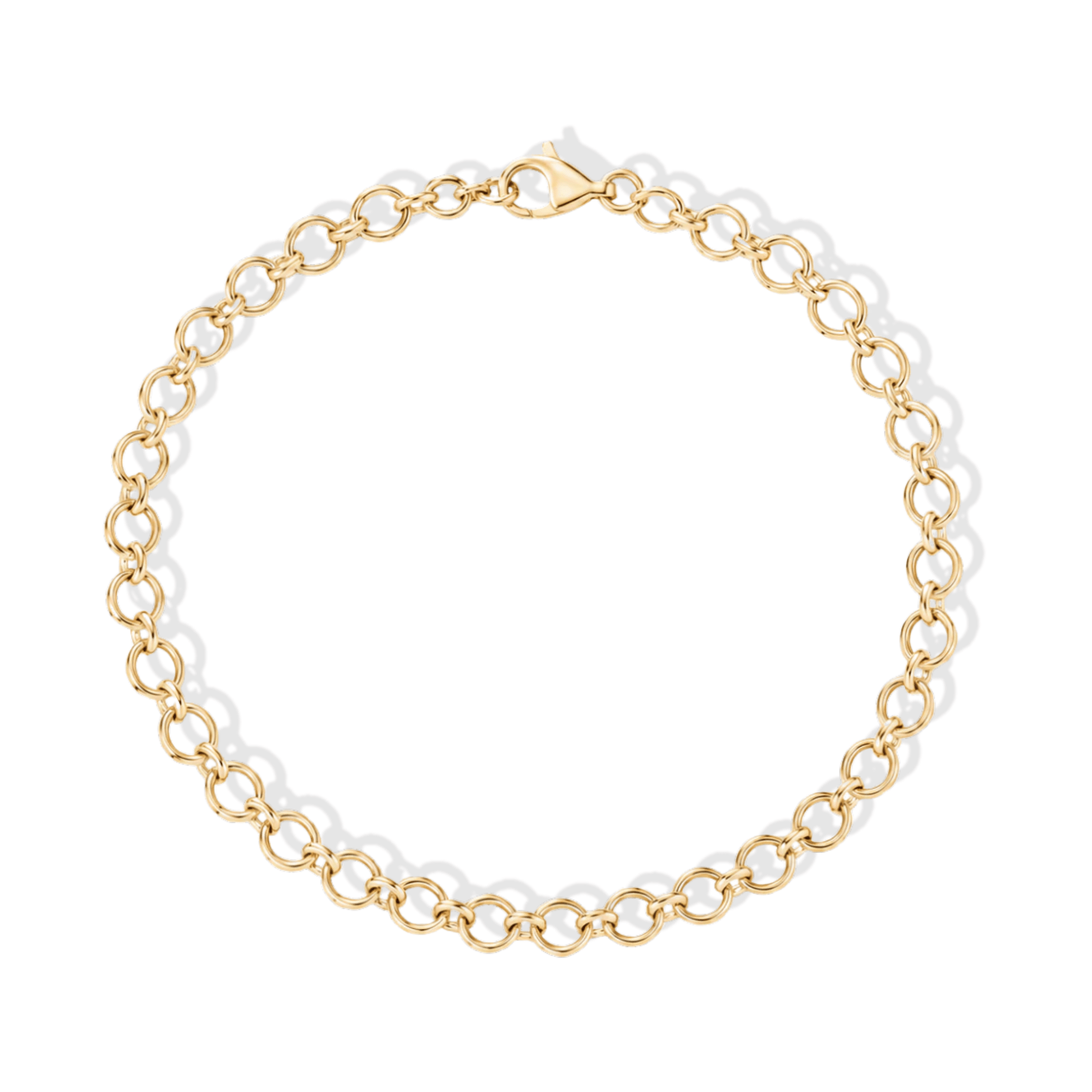 14K "Rosalie" Rolo Chain Bracelet - Peridot Fine Jewelry - Zahava