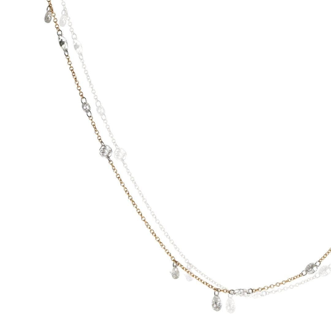 ~1.75ct Free - Set Marquis, Round, and Pear Shaped Diamond Necklace - Peridot Fine Jewelry - TAP by Todd Pownell