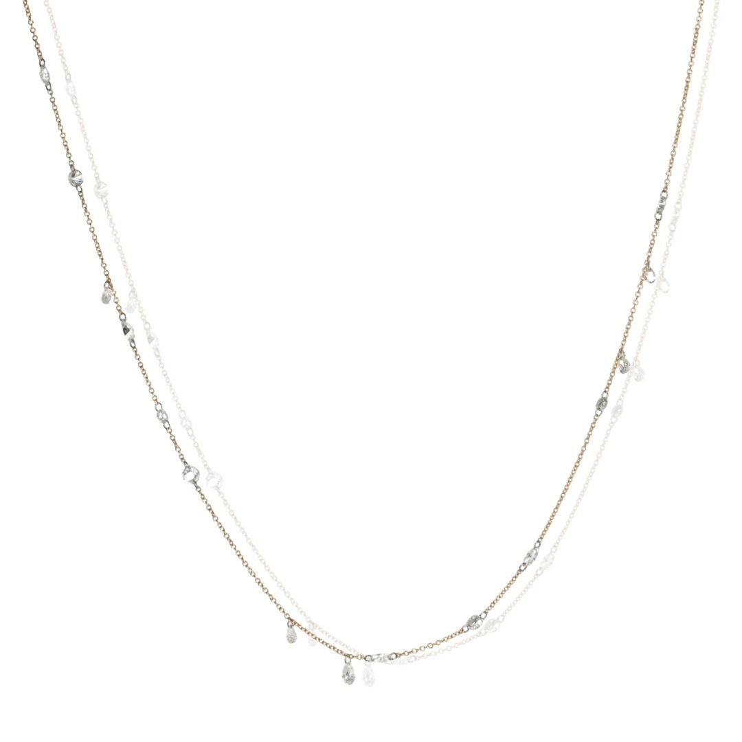 ~1.75ct Free - Set Marquis, Round, and Pear Shaped Diamond Necklace - Peridot Fine Jewelry - TAP by Todd Pownell