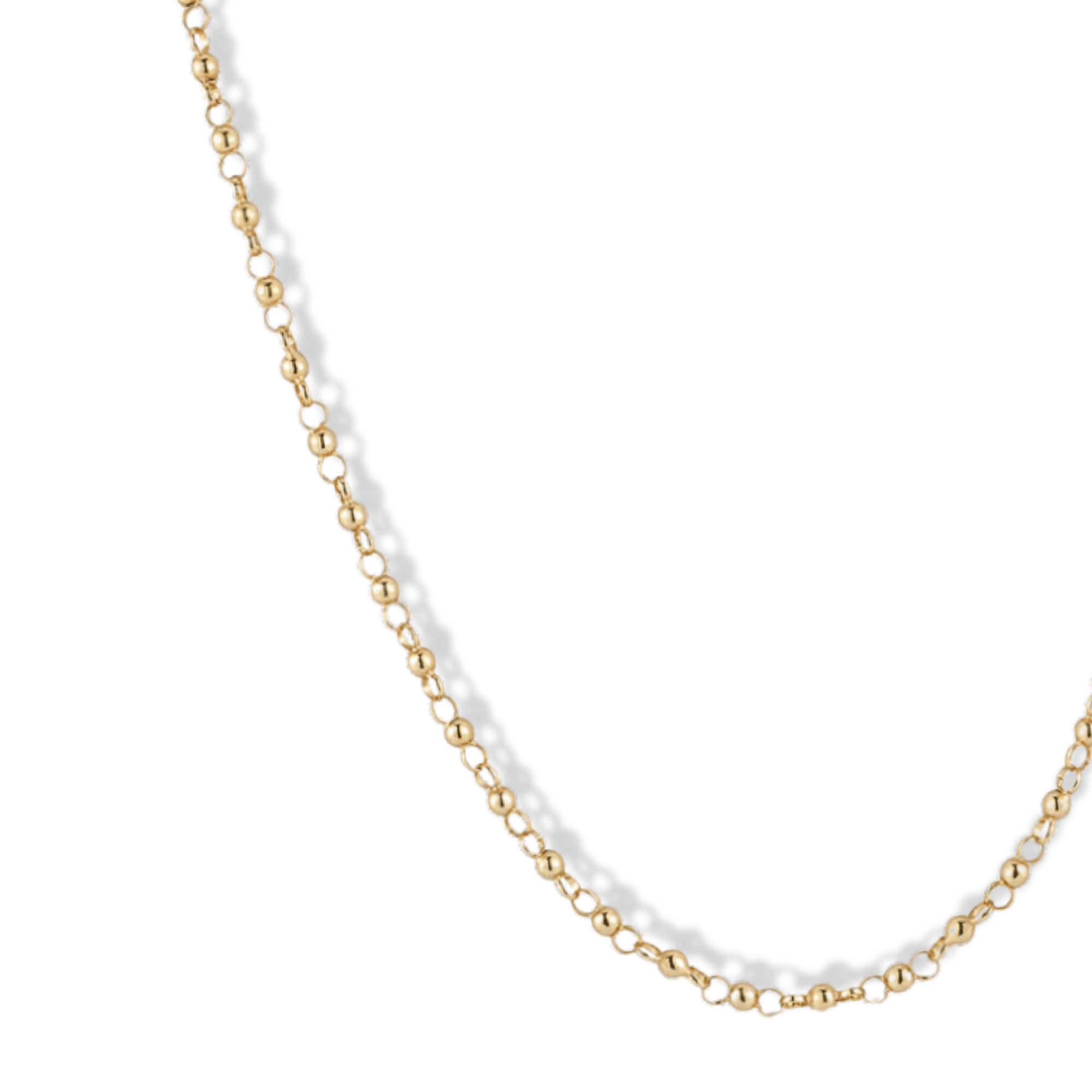 18K 2.5mm "Rose - Aire" Chain Necklace - Peridot Fine Jewelry - Jade Trau