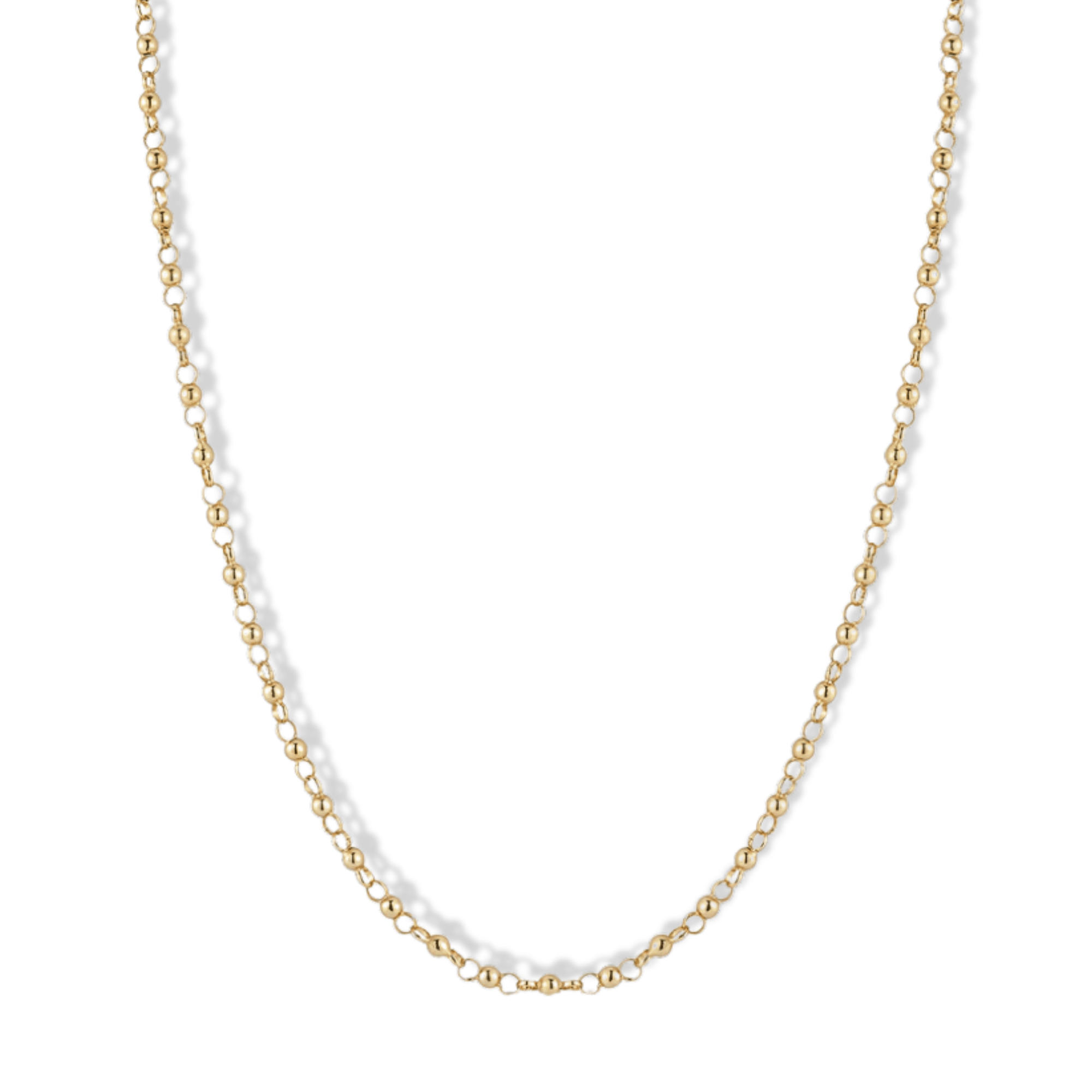 18K 2.5mm "Rose - Aire" Chain Necklace - Peridot Fine Jewelry - Jade Trau