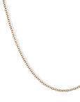 18K 2mm "Large Open Cable Link" Chain - Peridot Fine Jewelry - Anne Sportun