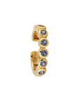 18K Bezel-Set Blue Sapphire "Bubble" Ear Cuff - Peridot Fine Jewelry - Renna
