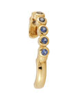 18K Bezel-Set Blue Sapphire "Bubble" Ear Cuff - Peridot Fine Jewelry - Renna