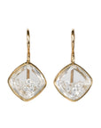 18K Cushion "Naipe" Diamond "Shake" Earrings - Peridot Fine Jewelry - Moritz Glik