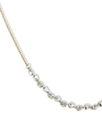 18K Drilled In - Line Pear Shaped Diamond Necklace - Peridot Fine Jewelry - TAP by Todd Pownell