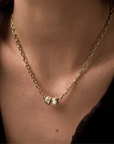 18K "Envoy" Diamond Rondelle Charm - Peridot Fine Jewelry - Jade Trau