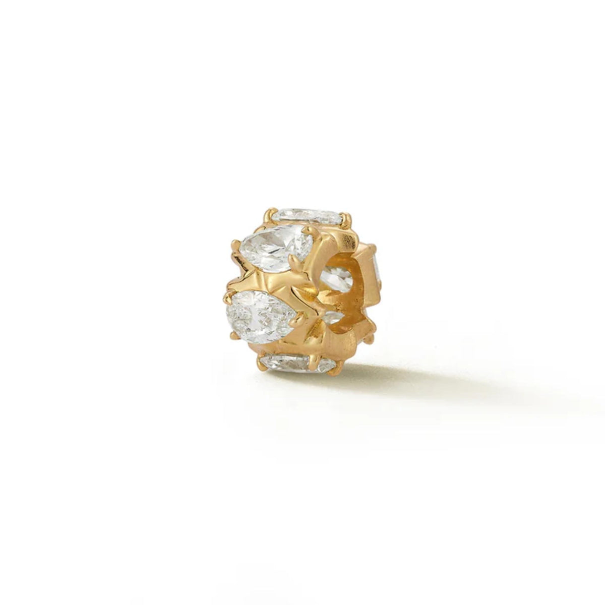 18K "Envoy" Diamond Rondelle Charm - Peridot Fine Jewelry - Jade Trau