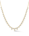 18K "Envoy Riviera" Tennis-Style Diamond Necklace - Peridot Fine Jewelry - Jade Trau