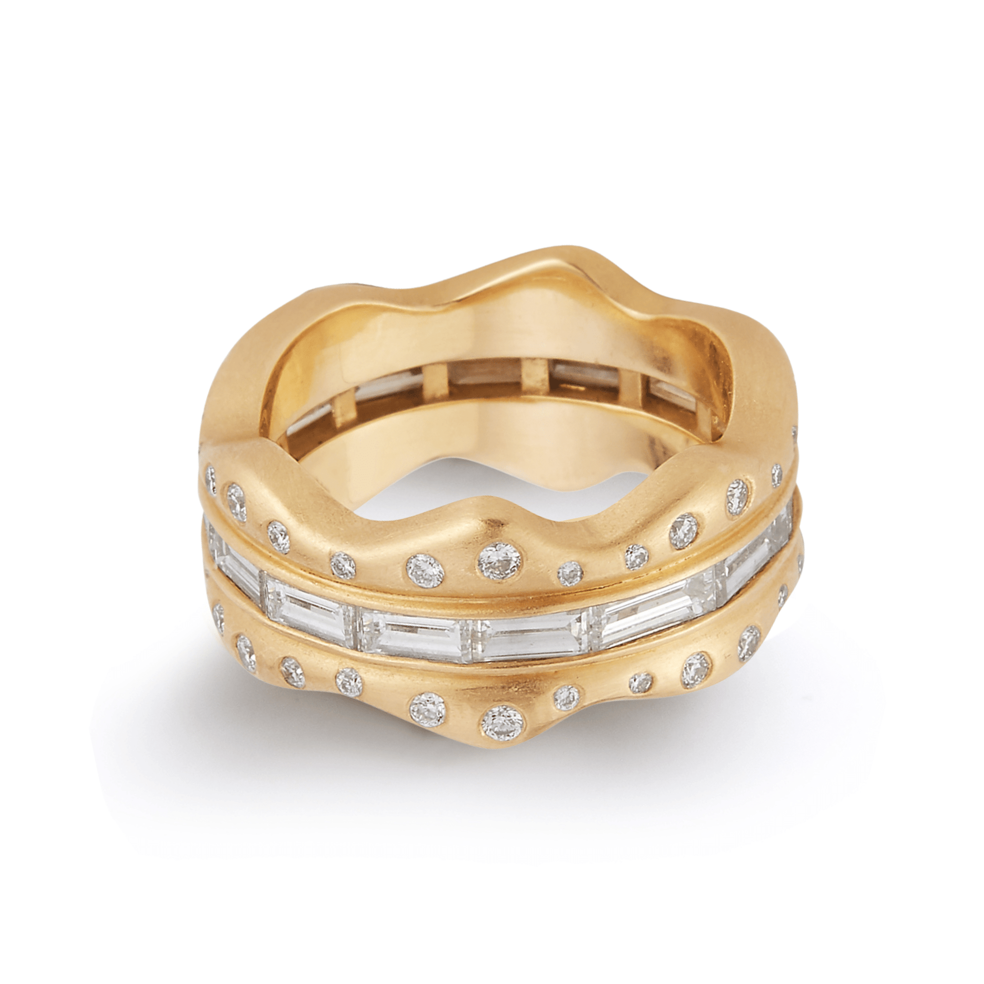 18K "Equator" Diamond Ring - Peridot Fine Jewelry - Renna