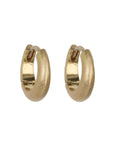 18K Gold 6mm Tapered Click Hoops - Peridot Fine Jewelry - Annie Fensterstock