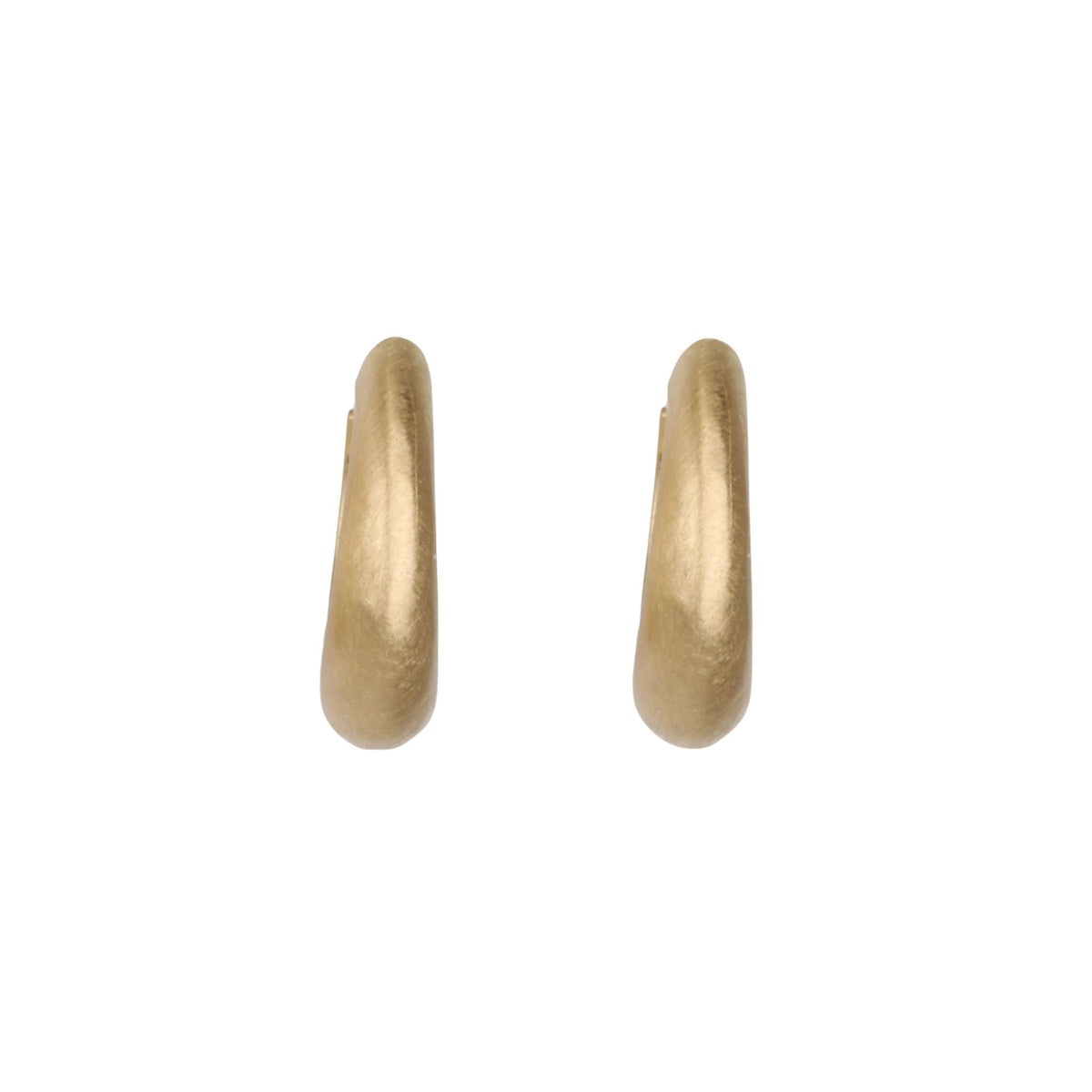 18K Gold 6mm Tapered Click Hoops - Peridot Fine Jewelry - Annie Fensterstock