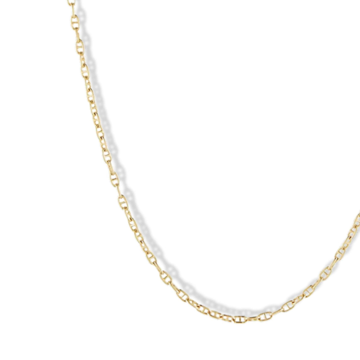 18K Gold "Anchor" Link Chain - Peridot Fine Jewelry - Jade Trau