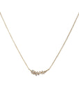 18K Gold and Inverted Diamond Cluster Necklace - Peridot Fine Jewelry - TAP by Todd Pownell