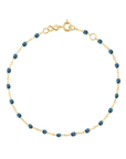 18K Gold and "Jean" Resin Beaded "Classic" Bracelet - Peridot Fine Jewelry - Gigi Clozeau