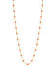 18K Gold and Orange Colored Resin Beaded "Classic" Necklace - Peridot Fine Jewelry - Gigi Clozeau