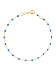 18K Gold & Blue Resin "Classic" Bracelet - Peridot Fine Jewelry - Gigi Clozeau