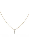 18K Gold Free - Set Square and Fan Shaped Diamond Necklace - Peridot Fine Jewelry - TAP by Todd Pownell