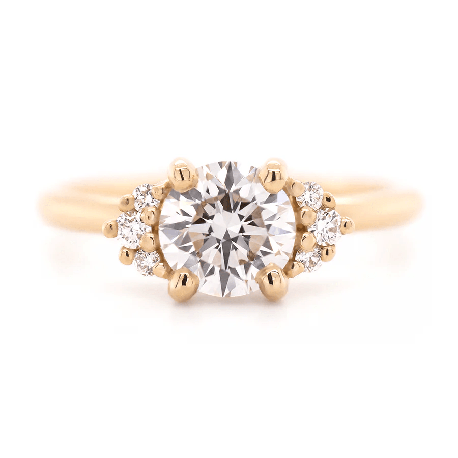 18K Gold &quot;Kathleen&quot; Ring Mount - Peridot Fine Jewelry - Anne Sportun