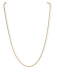 18K Gold Medium Weight Cable Chain - 22" Length - Peridot Fine Jewelry - Caroline Ellen